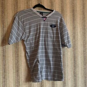 Tommy Hilfiger Vintage Mens Top T Shirt Clothing Size XL Strips Grey Athletic